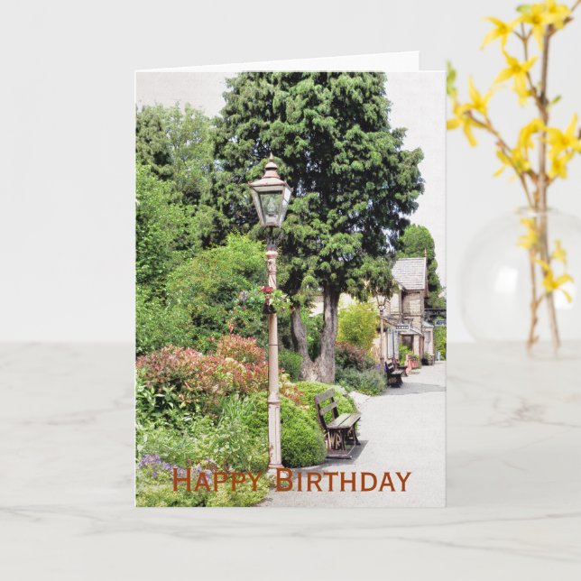 TÅG STATION KORT (Gul blomma)