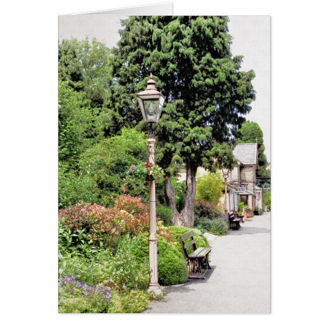 TÅG STATION-kort Hälsningskort (Framsidan)