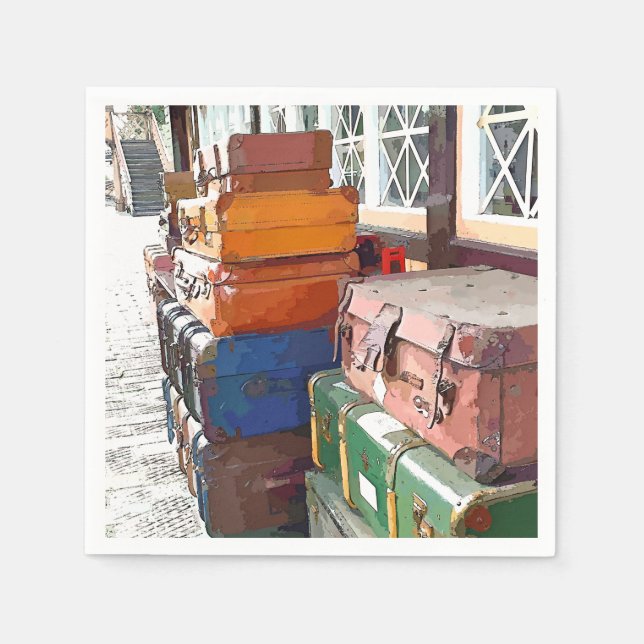 TÅG STATION PAPPERSSERVETT (Framsidan)