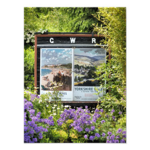 TÅG STATION SIGNS FOTOTRYCK