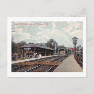 Tåg Station, Upper Montclair, NJ 1908 Vintage Vykort