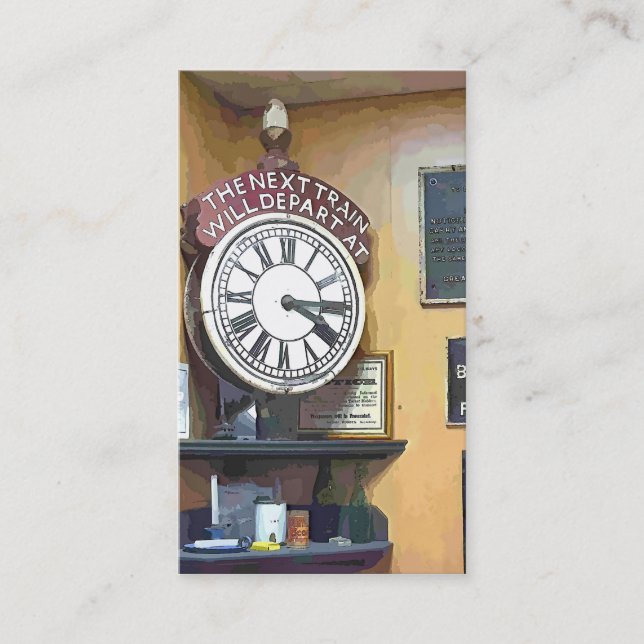 TÅG STATION VISITKORT (Framsida)