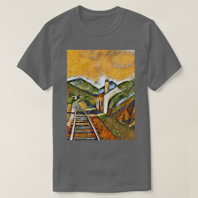 Tåg station Vy 1 T Shirt (Design framsida)