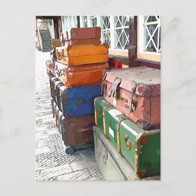 TÅG STATION VYKORT (Framsida)