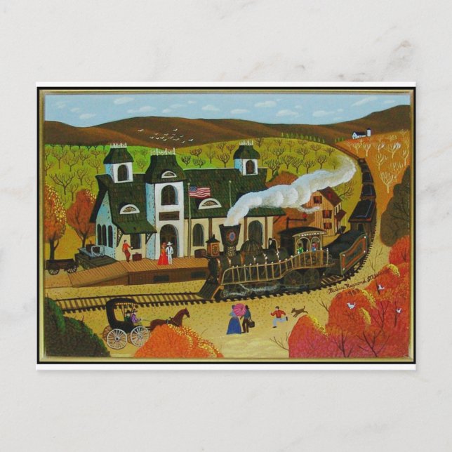 Tåg Station Vykort (Framsida)