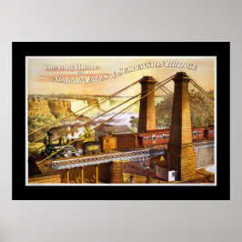 Tåg Steam Railroad Steampunk Engine Destiny Poster
