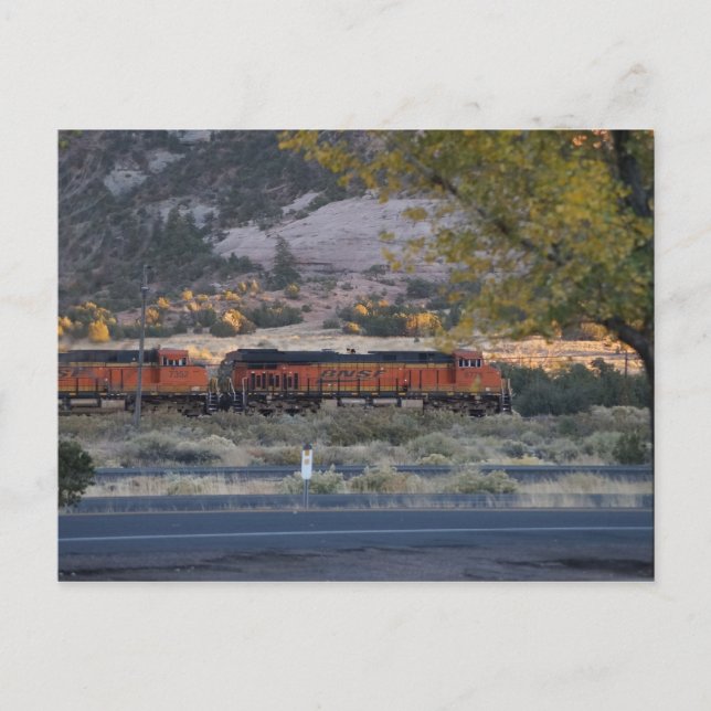 tåg tåg resa vykort (Framsida)