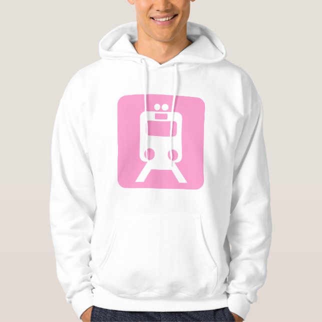 Tåg-tecken - Rosa Munkjacka (Framsida)