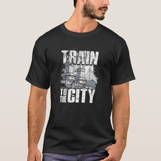 Tåg till Cityrain T Shirt (Framsida)