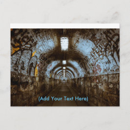 Tåg-tunneln med Graffiti-vykort Vykort