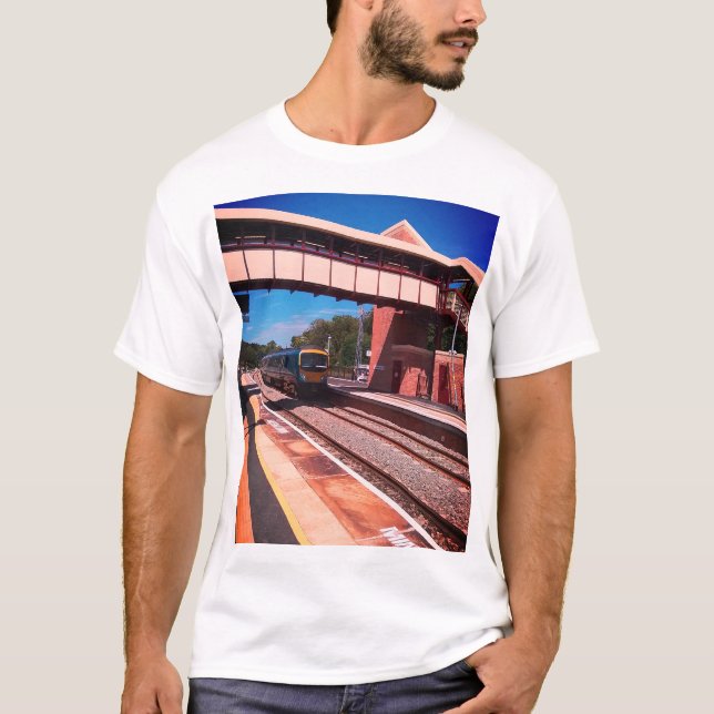 Tåg under bron t shirt (Framsida)