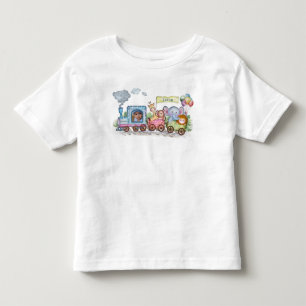 Tåg vattenfärgssöt t shirt