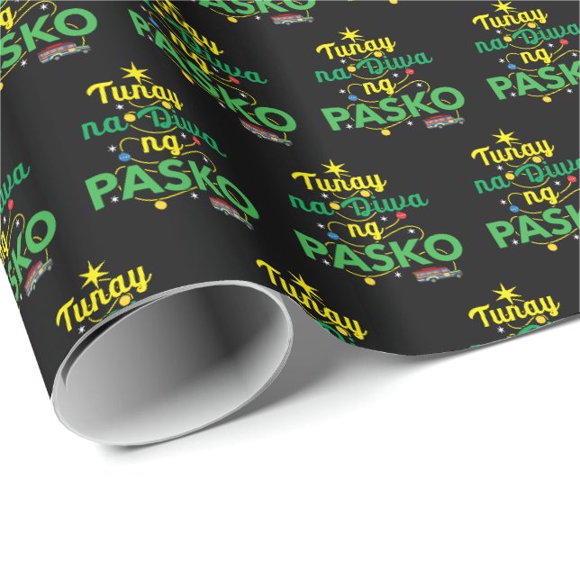 Tagalog Filippinernas julanda Presentpapper (Rullad Hörn)