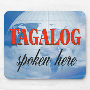 Tagalog som talas här i grumlig jord musmatta