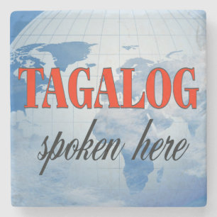 Tagalog som talas här i grumlig jord stenunderlägg