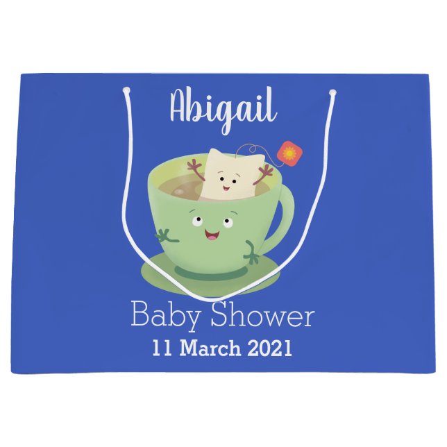 Tågblagetecken kopp tecknad humor (Framsidan)