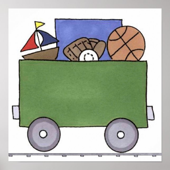 Tågduksmålning Poster (Framsidan)