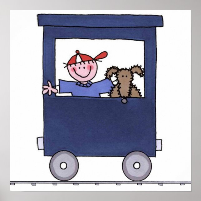 Tågduksmålning Poster (Framsidan)