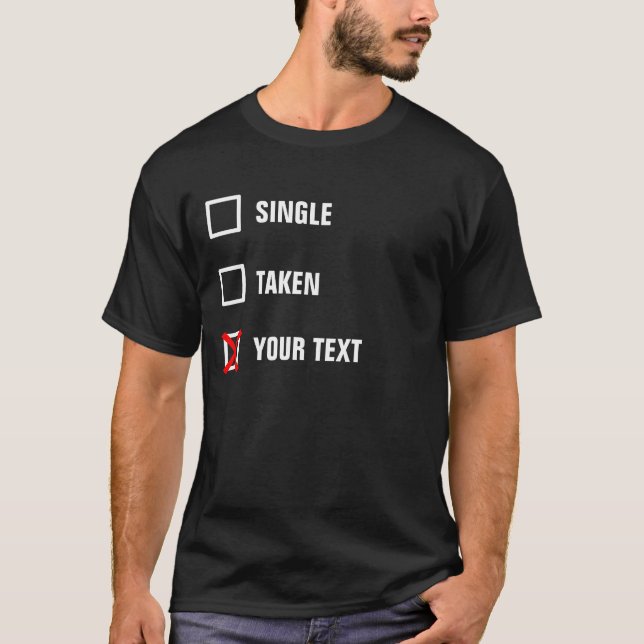 Tagen personligsingel tee shirt (Framsida)