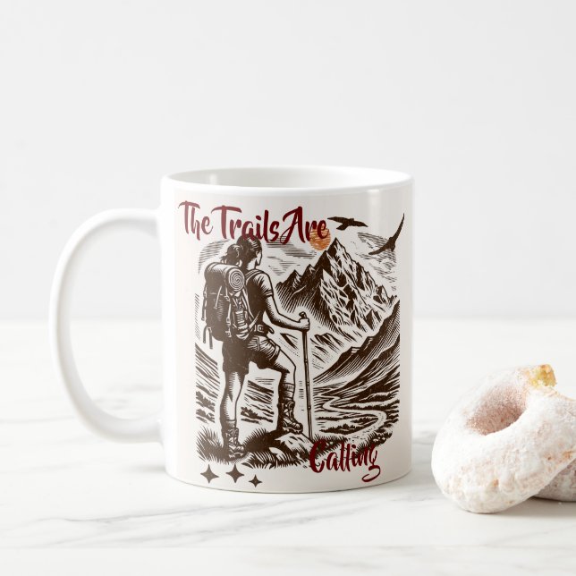 Tågen ringer kaffemugg (Med munk)