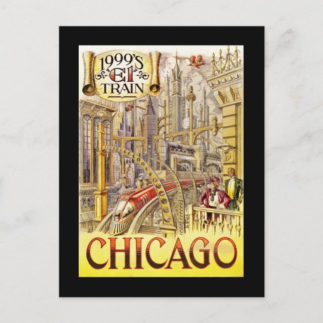 Tåget för framtiden vykort (Framsida)