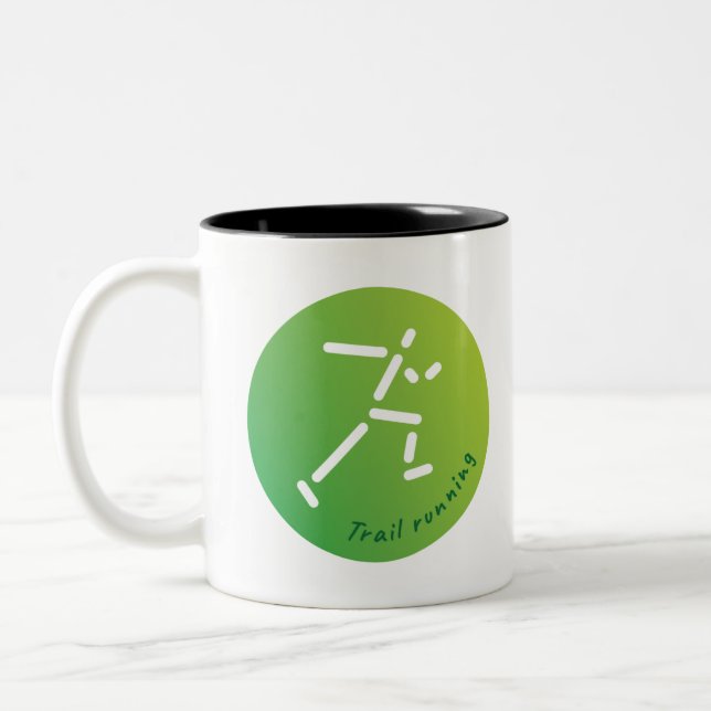 Tågföringsdesign Två-Tonad Mugg (Vänster)