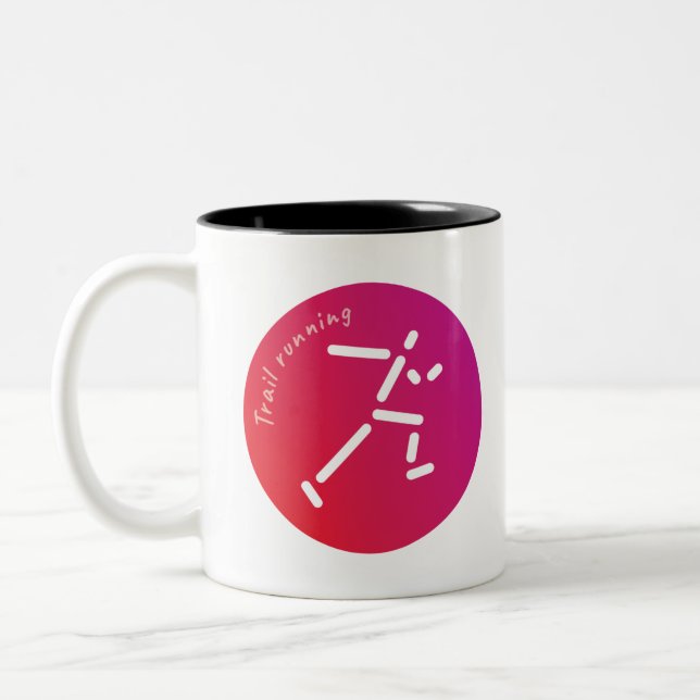 Tågföringsdesign Två-Tonad Mugg (Vänster)