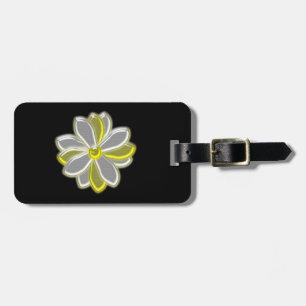 Tagg av logaritmen Daisy Flower Anpassningsbar Lug Bagagebricka