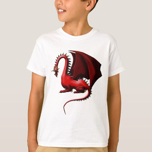 Tagg den röda draken tee shirt (Framsida)