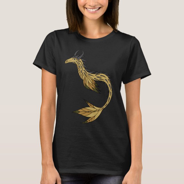 Taggig gul sjödräk t shirt (Framsida)