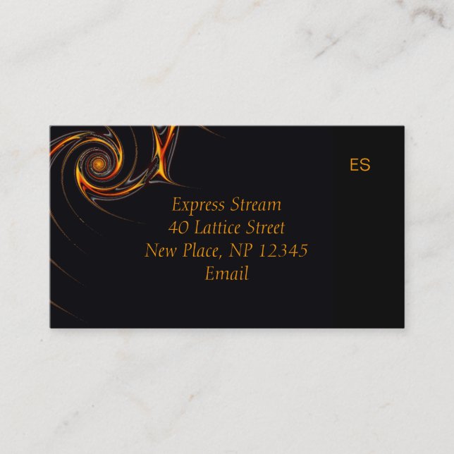 Taggtråd Fraktal Visitenkort Visitkort (Framsida)