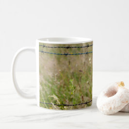 Taggtråd - staket  - kaffemugg