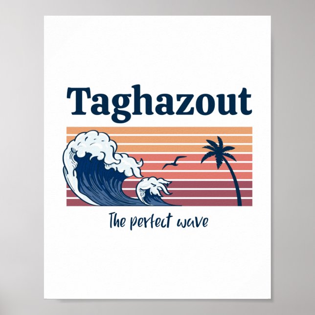 Taghazoustrand morocco poster (Framsidan)
