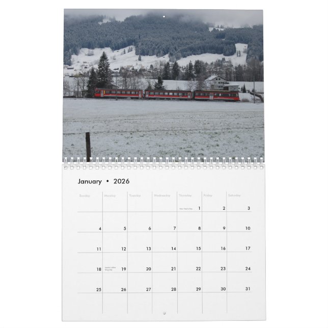 Tågkalender för 2014 schweizare kalender (Jan 2026)