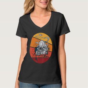 Tågkonduktör Järnväg Ånglokomotiv Järnväg T Shirt