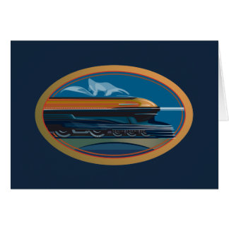 Tågkonst Hälsningskort