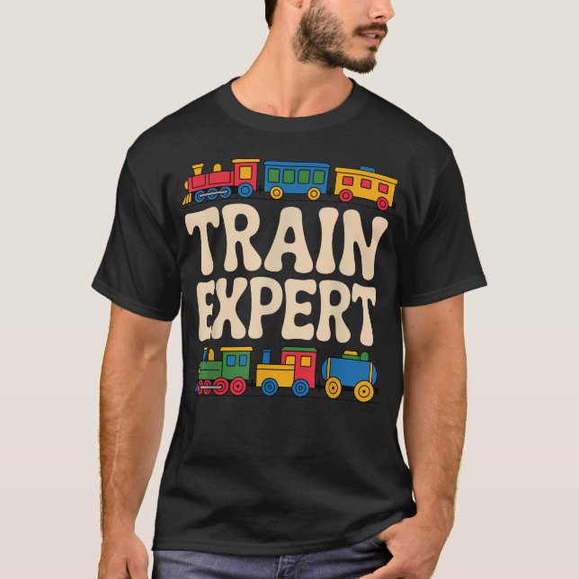 Tågkonst Järnväg Ånglok T Shirt (Framsida)