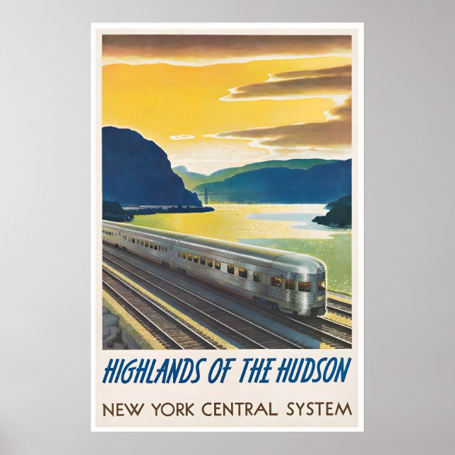 Tågkonst Lokomotivaffisch Järnvägsutskrift Ny Poster (Framsidan)