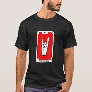 Tågkortets tunga Metall Hand-skylt i Djävulen T Shirt
