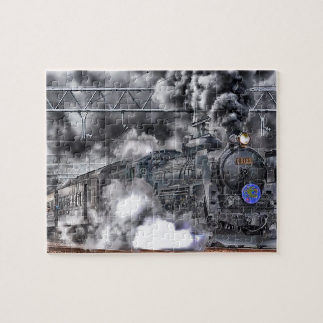 Tåglokomotivpussel Pussel (Horisontell)