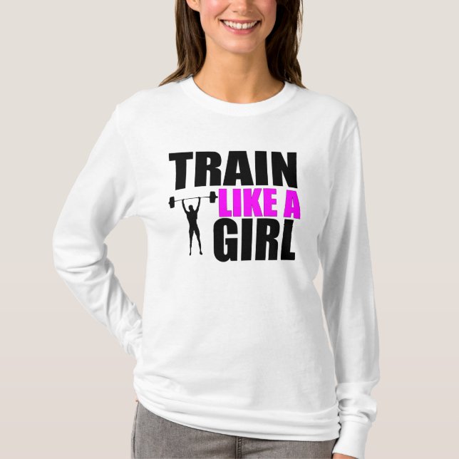Tågnågot liknande en flicka - damkonditionHoodie T-shirt (Framsida)
