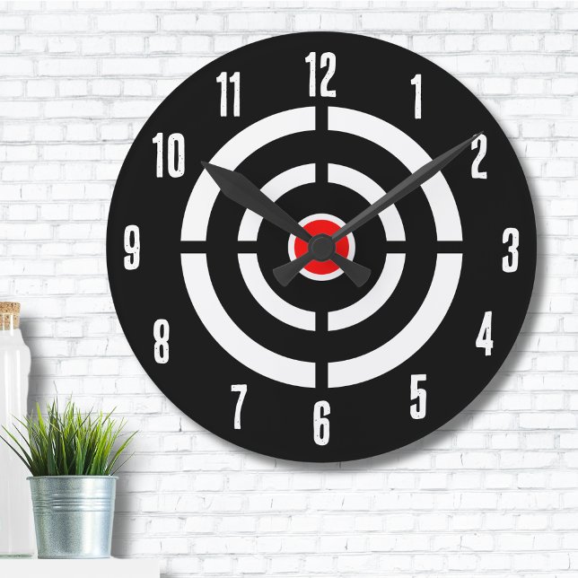 Tagning av arkivmål rund klocka (Sports Shooting Practice Archery Target Round Clock)