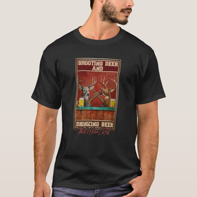 Tagning av Hjort och rattfylleri T Shirt (Framsida)