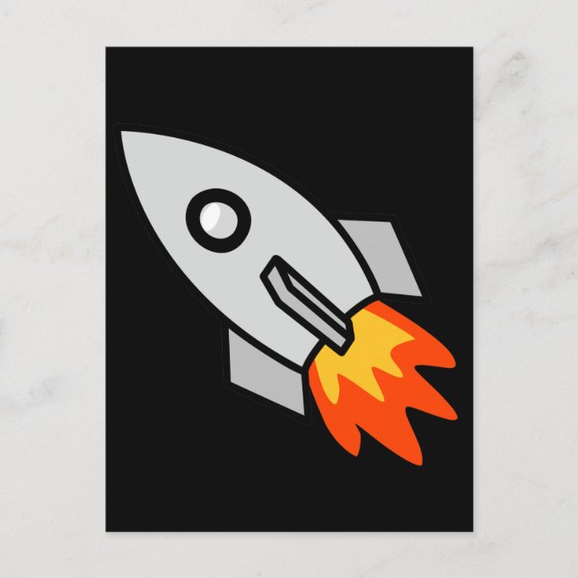 Tagning av raketgåvor vykort (Framsida)