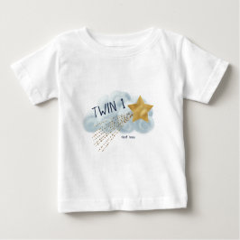 Tagning av Star Born First Lunt Twin Baby Shower T Shirt