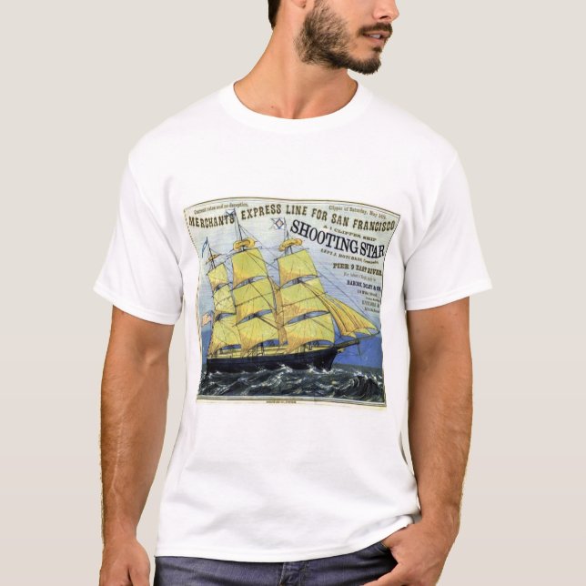 Tagning av Star Clipper Sailing T Shirt (Framsida)