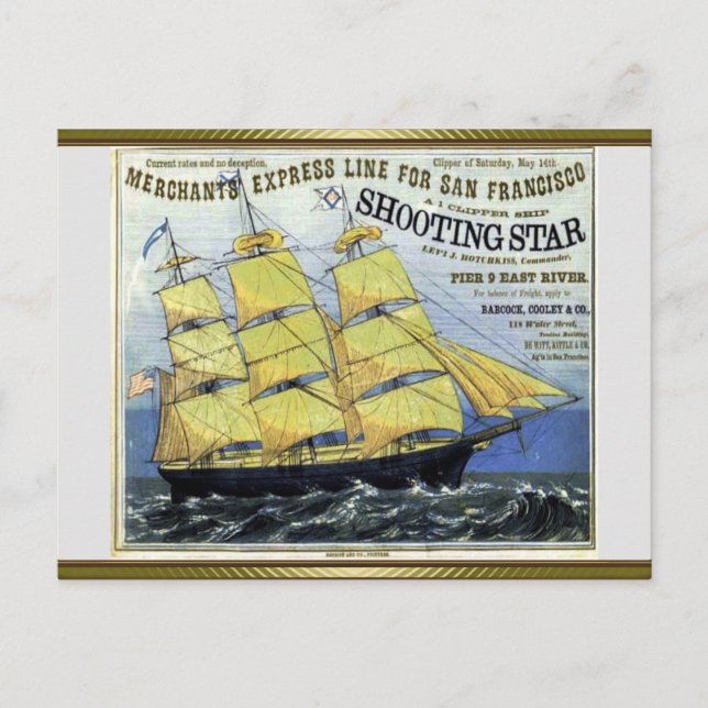Tagning av Star Clipper Sailing Vykort (Framsida)