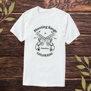 Tagning av Vintagen Idrottsområde Colorado America T Shirt