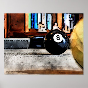 Tagning för åtta Boll Poster