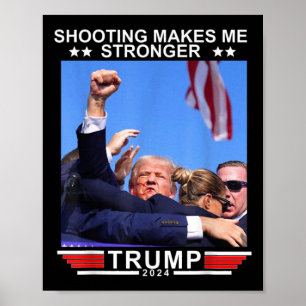 Tagning gör mig starkare Donald Trump 2024 Poster